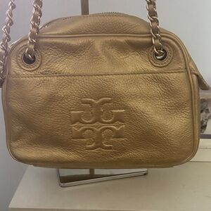 Tory Burch Metallic Gold Shoulder Bag